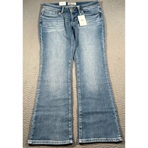 BKE Stella Jeans Womens 31S 31x30 Medium Wash Bootcut‎ Slim Fit Low Rise Stretch